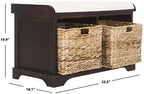 SAFAVIEH Freddy Wood Storage Bench - Image 3