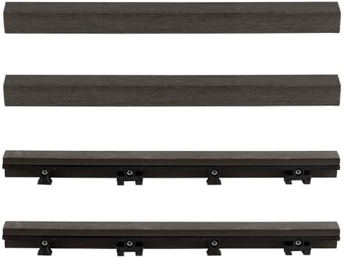 1 in. x 1 ft. Quick Deck Composite Deck Tile Straight Trim - Image 2