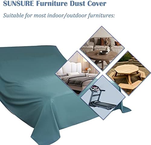 SUNSURE Furniture Dust Cover for Sofas, Queen Size Mattress, Indoor Outdoor - Image 4