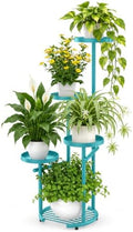 TOSKING Tall 5-Tier Round Metal Corner Plant Stand Indoor by TOSKINGESSENCE