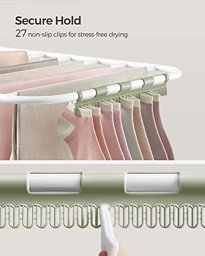 SONGMICS Clothes Drying Rack, Foldable Space-Saving Laundry Drying Rack - Image 5