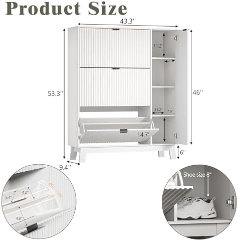 Shoe Cabinet Storage for Entryway - Image 2