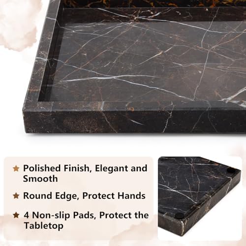 Real Natural Marble Tray for Bathroom, Kitchen Counter & Desktop - Image 3