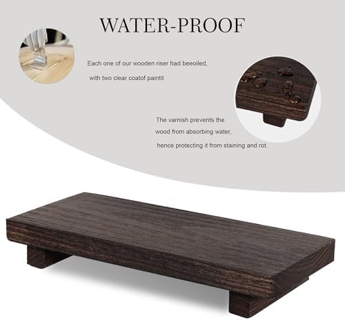Wood Bathroom Tray Farmhouse Decor Kitchen Soap Holder - Image 2