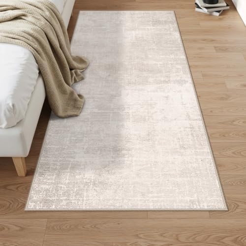 3x6 Washable Hallway Runner Rug: Abstract Stain Resistant Bathroom Kitchen Rug by HYHAOYUNLAI