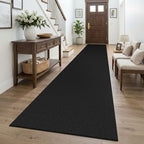 KOZYFLY Black 2.5'x16' Runners Rugs by KOZYFLY