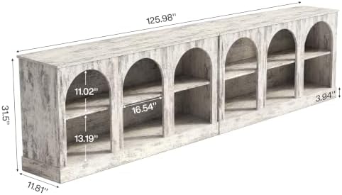 Tribesigns 10.5FT Extra Long Arched Console Table Set of 2 - Image 2
