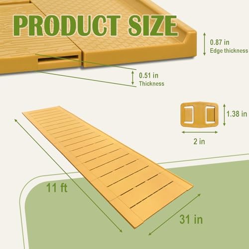 31" x 11' Garden Pathway Interlocking Plastic Walkway - Image 3