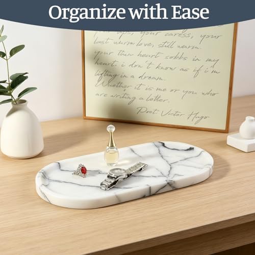 Koville Natural Marble Tray, Catchall - Image 3