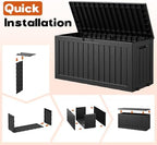 Outdoor Storage Box, Resin Deck Boxes Indoor and outdoor, Waterproof Storage - Image 6