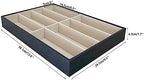 Premium Quality Sunglasses Tray Organizer Display PU Leather Exterior Soft - Image 5