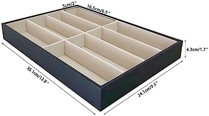 Premium Quality Sunglasses Tray Organizer Display PU Leather Exterior Soft - Image 5