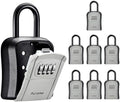 Puroma Key Lock Box Outdoor 4 Digit Code Combination Lockbox House, 8 Gray by Puroma