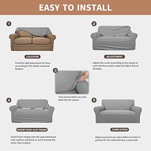 Easy-Going 100% Waterproof Chair Couch Cover, Stretch Jacquard Sofa Cover - Image 5