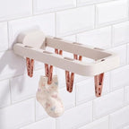 Wall Mounted Drying Rack with 7 Hidden Clips - Image 6