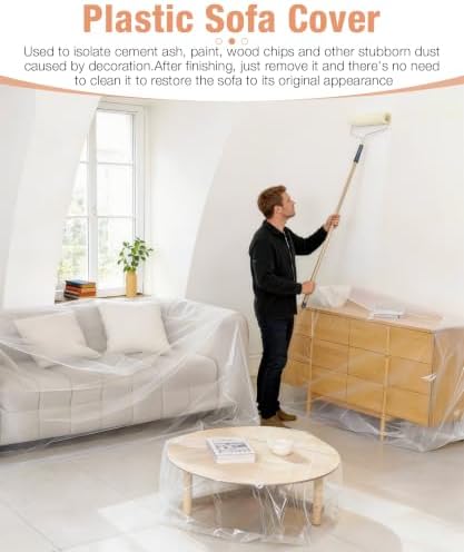 Magicheap Extra Thick 4mil Plastic Couch Cover - Image 3