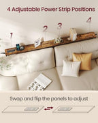VASAGLE 78.8" Console Table, Narrow Behind Couch Table - Image 4