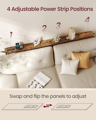 VASAGLE 78.8" Console Table, Narrow Behind Couch Table - Image 4