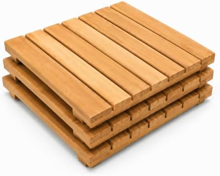 Maximo Garapa Hardwood Deck Tiles, Interlocking Patio Tiles, Outdoor Flooring by Unknown