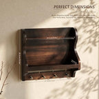 Acacia Wood Mail Organizer Wall Mount - Image 2