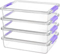 Vtopmart 4 Pack 6 Qt Plastic Storage Bins by Vtopmart