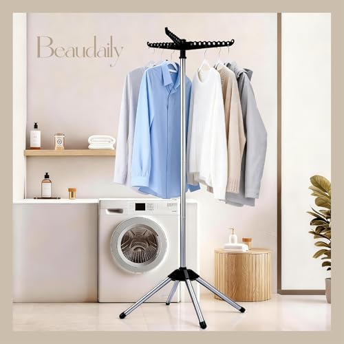 Beaudaily Clothes Drying Rack, Foldable Laundry Drying Rack, Indoor 59-Inch - Image 2