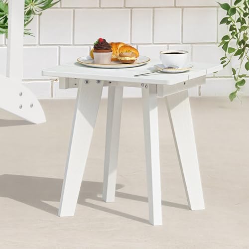 Outdoor Side Table, HDPE Weather Resistant Small Patio Table - Image 2