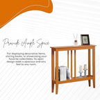 Kings Brand Narrow Console Table w/Storage Shelf - Image 7