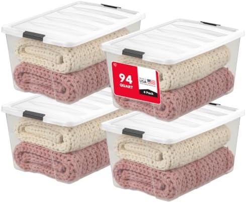 IRIS USA 94 Qt Storage Bins by IRISUSA