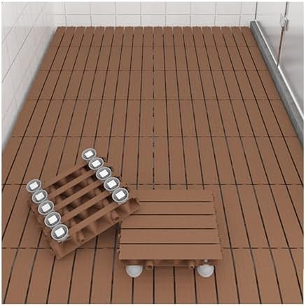 6 Pcs Bathroom Raised Floor Mat, Square Drain Shower Mat by WOHNZAExcellentquality
