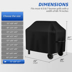 Perfect Grill Cover for Outdoor Grills Waterproof Rip-Proof Weather Resistant - Image 2