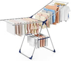 Sakugi Clothes Drying Rack, 69.5" Adjustable Wings, Foldable Design by Sakugi