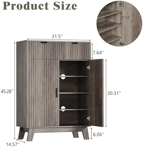 HUANLEGO Shoe Cabinet Storage for Entryway - Image 2
