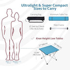 Grope Portable Camping Table, Aluminum Folding Beach Table - Image 2