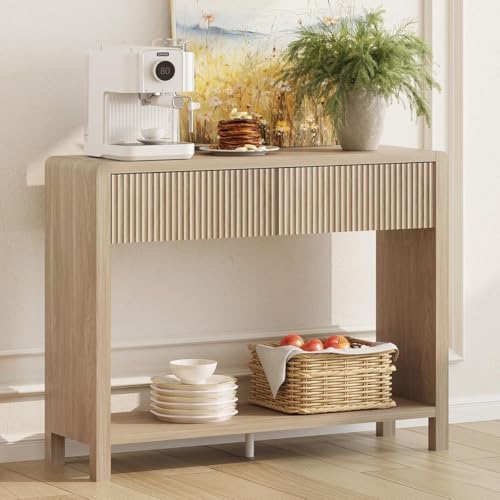 FATORRI Console Sofa Table, Wooden Entryway Table - Image 2