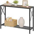 Tajsoon Console Table 41.8", 2 Tier Industrial Entryway Table by Tajsoon