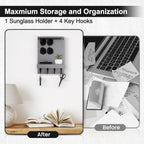 Key Holder Wall Mount, Key and Sunglasses Holder - Image 6