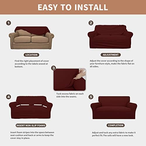 Easy-Going 100% Waterproof Chair Couch Cover, Stretch Jacquard Sofa Cover - Image 5