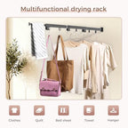 Wall Mounted Clothes Drying Rack, Space-Saving Foldable Clothes Drying Rack - Image 5