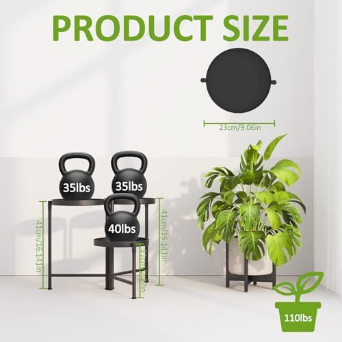 3 Tier Tall Metal Plant Stand, Duty Tiered Flower Shelf - Image 2