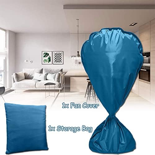 Electric Fan Dust Cover 420D Heavy Duty Standing Round Fan Cover Washable All - Image 5