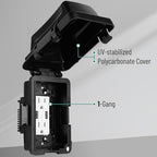 Bates- Outdoor Outlet Cover Weatherproof, Horizontal/Vertical Use - Image 3