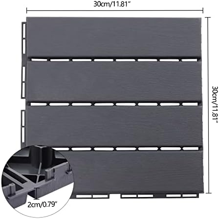 30PC Interlocking Deck Tiles, Waterproof Indoors Outdoor Flooring Tiles - Image 3
