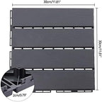 Plastic Interlocking Deck Tiles, Waterproof Outdoor Flooring All Weather Use - Image 2
