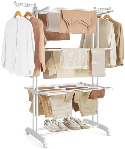 SONGMICS 4-Tier Clothes Drying Rack, 66.6-Inch Tall by SONGMICSbySONGMICSHOME