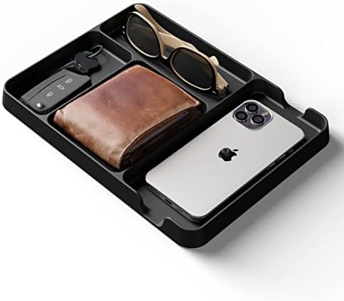 Pocket Deck Valet Tray for Men. Everyday Carry EDC Caddy Bamboo Organizer. by UnclutteredDesigns