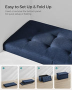 SONGMICS 30 Inches Storage Ottoman, Foldable Bench - Image 6