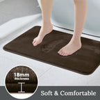 HUXMEYSON 3-Piece Memory Foam Bathroom Rug Set - Image 3