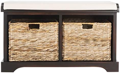 SAFAVIEH Freddy Wood Storage Bench by Unknown