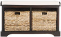 SAFAVIEH Freddy Wood Storage Bench by Unknown
